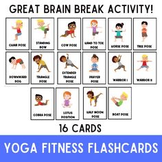 the yoga flashcards are great for kids to practice