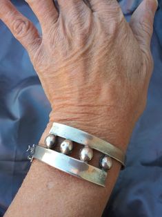 This Cuff Bracelets item by bycinbyhand has 54 favorites from Etsy shoppers. Ships from Albuquerque, NM. Listed on Dec 26, 2022 Beaded Gloves, 60s Jewelry, 1950s Bracelet, Precious Jewels, Safety Chain, Turquoise Cuff, Hinged Bracelet, Sterling Silver Bangles, Rhinestone Bracelet