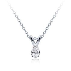 a diamond pendant on a chain