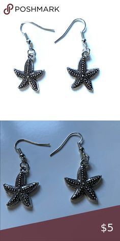 Starfish Cute Earrings Brand New - Never Worn Starfish Dangle Earrings Fashion Jewelry Accessories Silver Starfish Earrings For Summer, Silver Jewelry Fashion, Jewelry Silver, Fashion Accessories Jewelry, Cute Earrings, Starfish, Fashion Boutique, Fashion Earrings, Jewelry Accessories