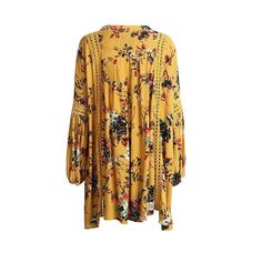 Material: Cotton, RayonDecoration: Hollow OutLength: Above Knee, MiniSleeve Style: Lantern SleeveNeckline: V-Neck Flowy V-neck Long Sleeve Dress, Bohemian V-neck Dress For Fall Vacation, Fall Floral Print V-neck Boho Dress, Fall Boho Floral Print V-neck Dress, Floral Print Long Sleeve V-neck Dress For Brunch, Fall Boho V-neck Dress With Floral Print, Bohemian V-neck Long Sleeve Summer Dress, Bohemian Long Sleeve V-neck Summer Dress, Bohemian V-neck Dress With Floral Print For Brunch