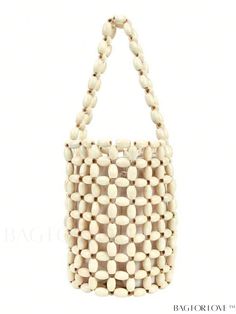 BagForLove - Chic Compact Beaded Bucket Bag - Stylishly Elegant and Portable Product Description Color Beige Type Crochet Bags Bag Size Mini Pattern Type Tropical Material Plastic Size Chart INCH CM Bag Length Bag Width Bag Height Handle Height 4.7 inch 4.7 inch 6.5 inch 5.1 inch Bag Length Bag Width Bag Height Handle Height 12 cm 12 cm 16.5 cm 13 cm Details Pictures Similar Products h2 { text-align: center; } /* æ¢è¡ */ li{ white-space: normal; word-break: break-all; word-wrap: break-word; } .red-box { width: 100%; display: flex; flex-direction: row; flex-wrap: wrap; justify-content: center; } .red-box > div { width: 190px; height: 250px; margin: 10px; } .red-box > div > a > img { width: 190px; height: 250px; } .size-box { width: 100%; margin: auto; white-space: nowrap; } .table { borde Cream Beaded Bag For Summer, Beaded Beige Pouch Shoulder Bag, Summer Beaded Beige Bags, Cream Beaded Summer Bag, Beige Beaded Bag For Daily Use, Handheld Beaded Beige Bag, Summer Cream Beaded Bag, Beaded Cream Bag For The Beach, Beaded Beige Pouch Bag