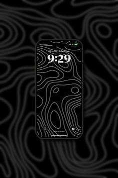 a cell phone case that is designed to look like a black and white swirl pattern