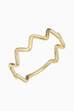 Our Walk in the Park Ring will instantly elevate your everyday stack. Artful waves of solid gold make up this unique band that you can fit together with two or more of the same ring. 14k Solid Yellow Gold 1.2 Grams Solid Gold Crafted in Vicenza, Italy Modern Twist Stackable 14k Gold Rings, Modern Twist Stackable Rings In 14k Gold, Modern Twist 14k Gold Stackable Rings With Round Band, Modern Twist Yellow Gold Stackable Rings With Open Band, Modern 14k Gold Wavy Jewelry, 14k Gold Wavy Rings, Modern Wavy 14k Gold Jewelry, Adjustable Yellow Gold Stackable Rings With A Modern Twist, Modern Adjustable Yellow Gold Bands