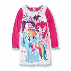 My Little Pony Long Sleeve Nightgown Pajama  Girl Size 8 Infants, Toddlers, & Kids Size (approx) Alpha Height in Inches Weight in lbs Age Chest in Inches Waist in Inches 0-3m   up to 22" up to 11 lbs 0-3 mos     3-6m   22-25" 11-15 lbs 3-6 mos     6-9m   25-27" 15-18 lbs 6-9 mos     9-12m   27-29" 18-22 lbs 9-12 mos     12-18m   27-31" 18-26 lbs 12-18 mos     18-24m   29-33" 22-29 lbs 18-24 mos     2T   31-34" 26-29 lbs 1-2 yrs 20½" 20" 3T   34-38" 29-33 lbs 2-3 yrs 21" 20½" 4T   38-42" 33-37 lb Cute Long Sleeve Sleepwear For Summer, Cute Long Sleeve Summer Sleepwear, Playful Long Sleeve Sleep Top, Long Sleeve Cotton Nightgown For Sleepover, Cotton Long Sleeve Nightgown For Sleepovers, Playful Sleepwear For Spring Sleepover, Playful Multicolor Long Sleeve Sleepwear, Long Sleeve Cotton Sleep Dress, Cotton Long Sleeve Sleep Dress