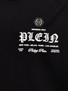 Cotton T-shirt with front rubberized logo, crew neck, short sleeves. Composition: 100% cotton Philipp Plein T Shirt, Rubber Patch, John Lobb, Customer Stories, Philipp Plein, Cotton Logo, Logo T Shirt, Luxury Retail, Tshirt Logo