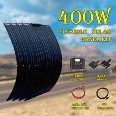 the solar panel kit includes four different components