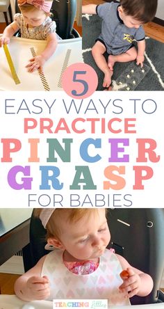 the top five easy ways to practice princess grasp for babies, including using scissors and cutting paper