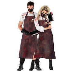 Scary Guy Halloween Costumes, Black Men Halloween Costumes, Butcher Halloween, Butcher Costume, Killer Costume, Chef Costume, Nurse Halloween Costume, Costumes For Men, Alice Angel