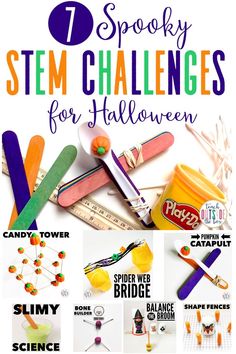 Third Grade Stem Projects, Second Grade Halloween Activities, Halloween Stem Activities Elementary, Force And Motion Activities, Third Grade Halloween, Halloween Stem Challenge, Halloween Stem Activities, Spooky Science, Motion Activities