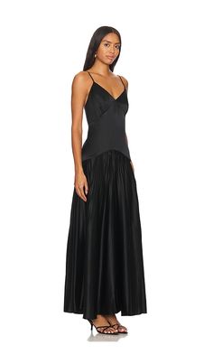 Find CAMI NYC Jennelyn Gown on Editorialist. CAMI NYC Jennelyn Gown in Black. - size 12 (also in 4) CAMI NYC Jennelyn Gown in Black. - size 12 (also in 4) Self: 75% acetate 25% polyester Lining: 100% viscose. Made in China. Dry clean only. Partially lined. Hidden back zipper closure. Adjustable shoulder straps. Satin fabric with pleated skirt. CAMN-WD115. F24-D07. The search for the perfect silk camisole is over. Cami NYC designs the perfect staple piece to compliment your wardrobe and refine yo Strapless Evening Dress, Nyc Design, Cami Nyc, Silk Camisole, Black Camis, Pleated Maxi Dress, Satin Maxi, Pleated Maxi, Chiffon Maxi