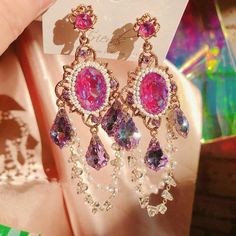 Fancy Jewellery, Girly Jewelry, Beaded Tassels, Dream Jewelry, Unique Earrings