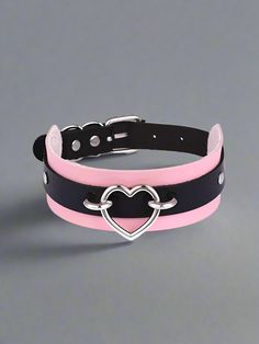 Style: Punk Shape\pattern: Moon Occasion: Party Necklace Type: Chokers Necklaces Material: Metal Item Type: Necklaces Gender: Unisex Edgy Heart-shaped Choker For Concerts, Trendy Black Jewelry For Cosplay, Pink Punk Choker As A Gift, Pink Punk Choker For Gift, Pink Punk Choker As Gift, Black Heart-shaped Emo Choker, Punk Style Pink Choker Gift, Edgy Heart-shaped Choker For Valentine's Day, Cute Black Necklace For Valentine's Day