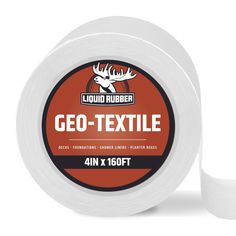 a roll of white tape with an orange label that says, co - texile