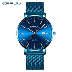 Quartz Watches- Women Watches Waterproof CRRJU Top Brand Luxury Gold Ladies Wristwatch Stainless Steel Band Classic Bracelet Female Clock Style: Fashion, Casual, Business, Luxury, Sports Features: Waterproof, Shockproof, Swim, Movement: Original Japan Quartz Movement Car Vacuum, Stick Vacuum