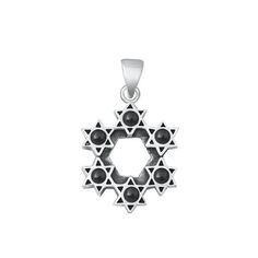 Sterling Silver Jewish Star of David Black Simulated Agate Pendant Charm 925 New Jewelry Female All our silver jewelry is crafted from .925 silver also commonly referred to as sterling silver. Sterling silver is the standard for beautiful high-quality silver jewelry and cannot be replicated by lower priced silver plated jewelry. It is 92.5% pure silver, mixed with alloys to add strength and durability to stand the test of time. Keep your fine jewelry shiny and elegant by storing it properly. Jewelry needs to be stored in a dry area, preferably away from air in a jewelry box or plastic bag. Avoid exposure to harsh chemicals. Use a polishing cloth to remove tarnish build-up over time. Size: One Size.  Age Group: adult. Fine Jewelry Sterling Silver Star Of David, Silver Star Of David Necklace With Gemstone, Silver Star Of David Necklace, Handmade Sterling Silver Star Of David Necklace, Nickel-free Sterling Silver Star Of David Necklace, Jewish Star, Jewish Jewelry, Silver Plated Jewelry, Star Of David