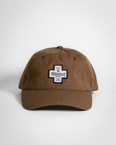 The Fieldschool Brand cross patch is a classic featuring our ‘Nothing Comes From Nothing” mantra. Rugged waxed cotton with knitted construction Relaxed unstructured shape Five-panel pinch front Precurved visor Cotton sweatband 100% Polyester Hat constructed by Richardson Rugged Brown Cotton Hat, Brown Cotton Baseball Cap With Logo Patch, Everyday Brown Cotton Dad Hat, Brown Cotton 5-panel Dad Hat, Brown Cotton Hat With Logo Patch, Casual Cotton Hat With Waxed Finish, Outdoor Cotton Dad Hat With Logo Patch, Brown 5-panel Baseball Cap With Logo Patch, Casual Brown Hat With Logo Patch