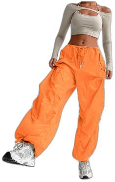 Solid Nylon Sportswear Pants, Sporty Baggy Joggers With Drawstring, Stretch Nylon Pants With Functional Drawstring, Sporty Solid Color Nylon Pants, Sporty Nylon Pants In Solid Color, Baggy Drawstring Bottoms For Athleisure, Baggy Drawstring Joggers For Sports, Baggy Drawstring Sportswear Bottoms, Baggy Athleisure Bottoms With Drawstring