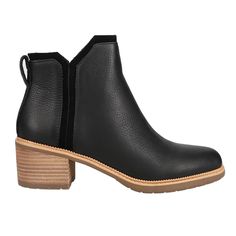 Meet our Chelsea-inspired lug boot. The water-resistant Hailey Water Resistant leather boot features a stylish outsole and streamlined profile for must-have versatility. Designed with a dual pull tabs for easy wear, plus cushy insoles for all-day comfort. $91.95 Lug Boots, Rounded Toe Boots, Black Boots Women, Leather Boot, Womens Toms, Boots Ankle, Nubuck Leather, Casual Boots, Easy Wear