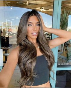 Brown Ashy Hair Balayage, Brownie Batter Balayage, Jordan Beckham Hair, Golden Ombre, Blonde Inspiration, Light Brunette Hair, Brown To Blonde Balayage, Brown Hair Extensions, Hair Inspired