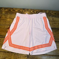 Nwt Girls' Nike Fly Crossover Shorts Xl The Girls' Nike Fly Crossover Training Shorts Will Help Her Train, Even Beyond The Basketball Court. The Girls' Nike Fly Crossover Training Shorts Are As Cool As They Are Comfortable. An Elastic Waistband And Drawcord Keep The Shorts Securely In Place While Dri-Fit Technology Wicks Sweat. Your Little Girl Will Love Wearing The Girls' Nike Fly Crossover Training Shorts To Practice, Gym Class, Or Just Around The House! Features Elastic Waistband And Drawcord Girls Basketball Shorts, Basketball Fits, Crossover Shorts, Pink Basketball, Basketball Stuff, Amsterdam Fashion, Sportswear Outfits, Jordan Shorts, Nike Basketball Shorts