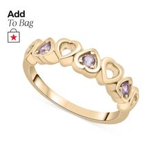 in stock Heart Band, Purple Sapphire, Fine Jewellery Necklace, Gold Plated Sterling Silver, Jewelry Watches, Gold Plate, Sapphire, Pick Up, In Store