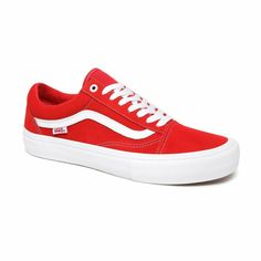 Red Vans, Vans Red, Red Canvas, Dc Shoes, Soft Textiles, Red Suede, Old Skool, Vans Old Skool Sneaker, Skate Shoes