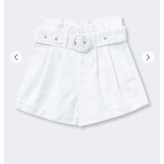 From Forever 21. New. First Pic Shows Style The Other Pics Are The Actual Item. Shorts Are White Summer High-waisted Jean Shorts With Belt Loops, Trendy Summer Jean Shorts With Belt Loops, Summer Jean Shorts With Belt Loops, Short Jean Shorts With Belt Loops For Summer, Chic Cotton Jean Shorts With Belt Loops, White High Waist Jean Shorts With Belt Loops, White Cotton Jean Shorts With Belt Loops, Casual White Jean Shorts With Belt Loops, Cotton Jean Shorts With Belt Loops