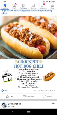 a menu for two hot dogs with chili and cheese