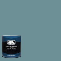 the behr paint is shown in blue