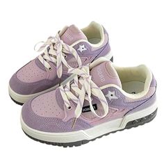 These cute sneakers have a vegan leather upper with a cute star detail by the laces, a low ankle rise and a lace up in front ✨ Comes in both purple and white Run small, please review the sizing information Purple Lace-up High-top Sneakers, Trendy Purple High-top Sneakers With Round Toe, Casual Purple Lace-up Platform Sneakers, Purple Low-top Platform Sneakers, Casual Purple Low-top Platform Sneakers, Purple Low-top Skate Shoes With Laces, Purple Low-top Platform Sneakers For Streetwear, Casual Purple High-top Platform Sneakers, Purple Lace-up Sneakers With Perforated Toe Box