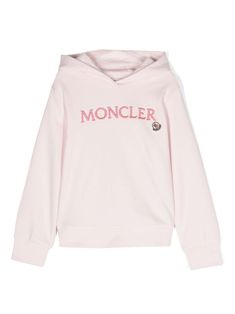 light pink cotton jersey texture embroidered logo to the front appliqué logo to the front classic hood long sleeves ribbed cuffs and hem French terry lining Hoodie Jersey, Luxury Sportswear, Active Outfits, Stockholm Fashion, Sportswear Brand, Stella Mccartney Kids, Kids Sweater, Pink Hoodie, Cotton Hoodie