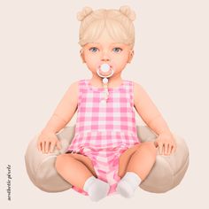 a sims 4 infant wearing custom content clothing for a cc lookbook Best Sims, Maxis Match