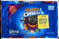 an oreo halloween candy wrapper is shown