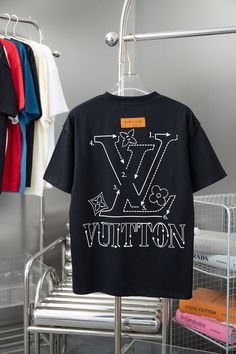 Size: XS, S, M, L, XL, XXL, XXXL It comes with Dust box, Care manual, Tag, and Paper bag.Size Guide: Summer Monogram Print Short Sleeve T-shirt, Casual Black T-shirt With Monogram Print, Casual Crew Neck T-shirt With Monogram Print, Summer Streetwear T-shirt With Monogram Print, Spring Casual T-shirt With Monogram Print, Summer Short Sleeve Shirt With Monogram Print, Short Sleeve Monogram Print T-shirt For Streetwear, Monogram Print Short Sleeve T-shirt For Streetwear, Streetwear Monogram Print Short Sleeve T-shirt