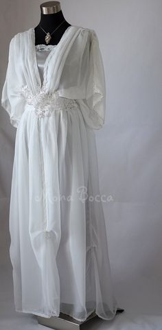 Edwardian wedding dress ivory silver Downton Abbey by MonaBocca Luxury Fitted White Victorian Dress, 1915 Day Dress, Elegant White Vintage Wedding Dress, Elegant Vintage Wedding Dress With Historical Design, Elegant Vintage Dress With Historical Design, Fitted Vintage Wedding Dress With Historical Design, Elegant White Dresses With Historical Design, Elegant White Dress With Historical Design, Elegant Cream Vintage Dress For Wedding