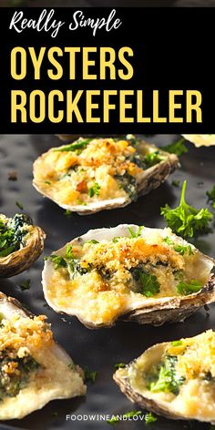 an image of oysters with broccoli and cheese