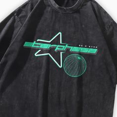 This t-shirt is crafted from 100% pre-washed cotton, ensuring maximum comfort and durability. The eye-catching Starphase Sci-Fi logo adds a unique flair to any urban outfit. 100% Cotton Unisex design Washed black HQ graphic print Oversized fit Drop shoulder Do Not Bleach Hand-wash, Machine-wash Size Chart (cm) Size Chest Shoulder Length Sleeve M 120 57 76 26 L 124 58 78 27 XL 128 60 80 28 XXL 132 62 82 29 Casual T-shirt With Star Logo For Streetwear, Summer Streetwear T-shirt With Star Logo, Relaxed Fit Tops With Star Logo For Streetwear, Black Star Logo Top For Streetwear, Streetwear Short Sleeve T-shirt With Star Logo, Short Sleeve T-shirt With Star Logo For Streetwear, Black Cotton Top With Star Logo, Casual Black T-shirt With Star Logo, Black T-shirt With Star Logo For Streetwear