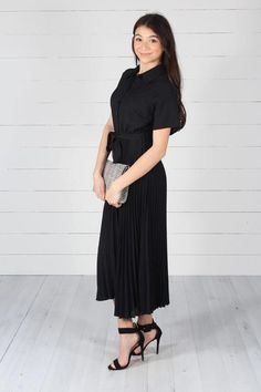 Dresses – Slaydon & Rose Chic Short Sleeve Maxi Dress For Formal Occasions, Chic Short Sleeve Maxi Dress For Work, Chic Black Short Sleeve Maxi Dress, Fitted Short Sleeve Maxi Dress For Work, Elegant Short Sleeve Maxi Dress For Office, Elegant Short Sleeve Maxi Dress For Work, Formal Short Sleeve Maxi Dress, Black Short Sleeve Maxi Dress For Work, Fitted Short Sleeve Pleated Maxi Dress