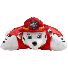 a stuffed animal that is wearing a fire hat