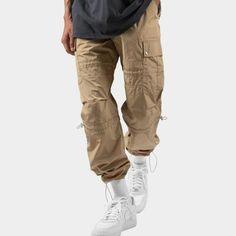 Mnml Tech Cargo Pants Size 42 Tags Attached Khaki Pants With Hip Pockets For Streetwear, Casual Cargo Pants With Tapered Leg, Casual Work Pants With Multiple Pockets And Tapered Leg, Casual Tapered Leg Work Pants With Multiple Pockets, Streetwear Tapered Leg Parachute Pants With Patch Pockets, Streetwear Parachute Pants With Patch Pockets And Tapered Leg, Casual Streetwear Bottoms With Cargo Pockets, Casual Cargo Bottoms For Streetwear, Casual Straight Leg Work Pants For Streetwear