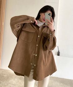 Womens Thick Corduroy Long Loose fit Shirts image 8 Winter Shirts For Women, S Korea, Womens Blouses, Loose Fit Shirts, Winter Shirts, Shirts For Women, Blouses For Women, Loose Fitting, Blouses