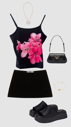 Hibiscus summer orchid outfit Orchid Outfit, Dream Clothes, Hibiscus, Stylish Outfits, Lookbook, Outfit Ideas, Beauty, Clothes