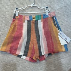 Billabong, Part Of A Set, Excellent Condition Billabong Shorts, Sincerely Jules, Linen Short, Striped Shorts, Billabong, Women's Shorts, High Waist, High Waisted, Womens Shorts