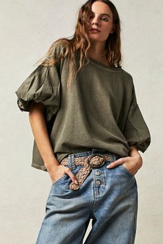 Blossom Tee | Free People Free People Style Outfits, Boho Tshirt Design, Edgy Tops, Boho Tshirts, Free People Style, Short Sleeve Shirt Women, Free People Clothing, White Lace Top, Fashion Styling