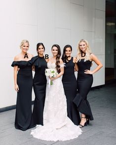 Black Mismatched Bridesmaid Dresses, Wedding Cookout, Black Bridesmaid Dresses Mismatched, Bridesmaid Dresses Canada, Bridesmaids In Black, Bridesmaid Dresses Red Long, Cheap Long Bridesmaid Dresses, Fall Bridesmaid, Emerald Green Bridesmaid Dresses