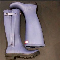 Brand New Grayish Purple Purple Waterproof Boots With Round Toe, Purple Waterproof Round Toe Boots, Hunter Rain Boots, Hunter Shoes, Women Hunters, Hunter Boots, Winter Rain, Rubber Rain Boots, Rain Boots