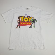 the toy story t - shirt is on display