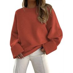 Fantaslook Sweaters for Women Oversized Crewneck Long Sleeve Fuzzy Chunky Knit Pullover Sweaters Tops Trendy Fall Outfits  Experience the ultimate in comfort and style with oversized sweaters for women. This long sleeve, chunky knit pullover is designed to keep you warm and cozy during the chilly fall months. Made from high-quality, fuzzy fabric, womens sweater feels soft fuzzy against your skin and adds a touch of luxury to your everyday wardrobe. The oversized fit and classic crewneck design m Fuzzy Fabric, Fall Months, Tops Trendy, Oversized Sweaters, Crewneck Design, Oversized Crewneck, Trendy Fall Outfits, Womens Sweater, Trendy Fall