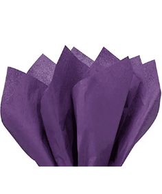 purple tissue paper on white background